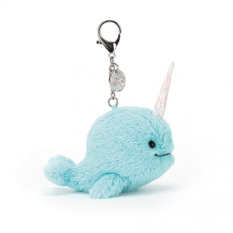 Jellycat Seas The Day Aqua Bag Charm 11 CM X 7 CM, Jellycat USA | OD1480259