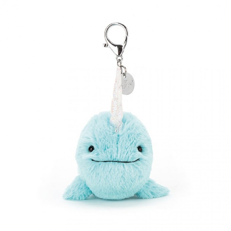 Jellycat Seas The Day Aqua Bag Charm 11 CM X 7 CM, Jellycat USA | OD1480259