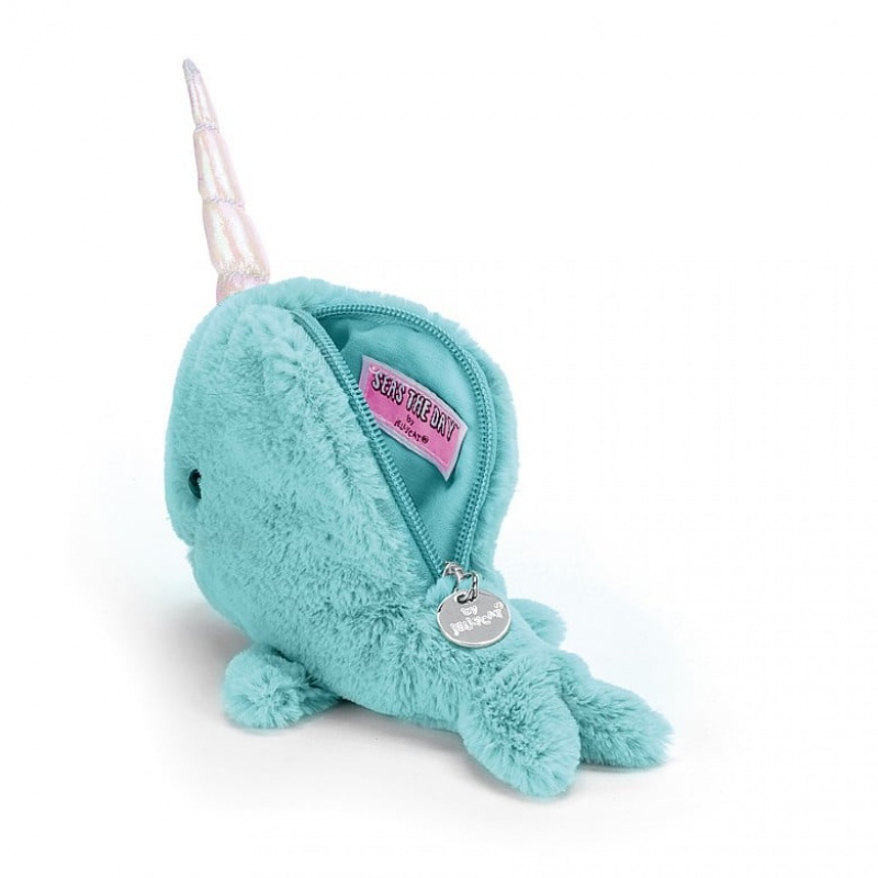 Jellycat Seas The Day Aqua Day Purse 19 CM X 11 CM, Jellycat USA | PG3495067