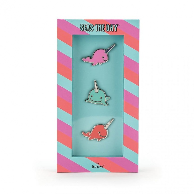 Jellycat Seas The Day Enamel Pins 16 CM X 8 CM, Jellycat USA | EI6231047