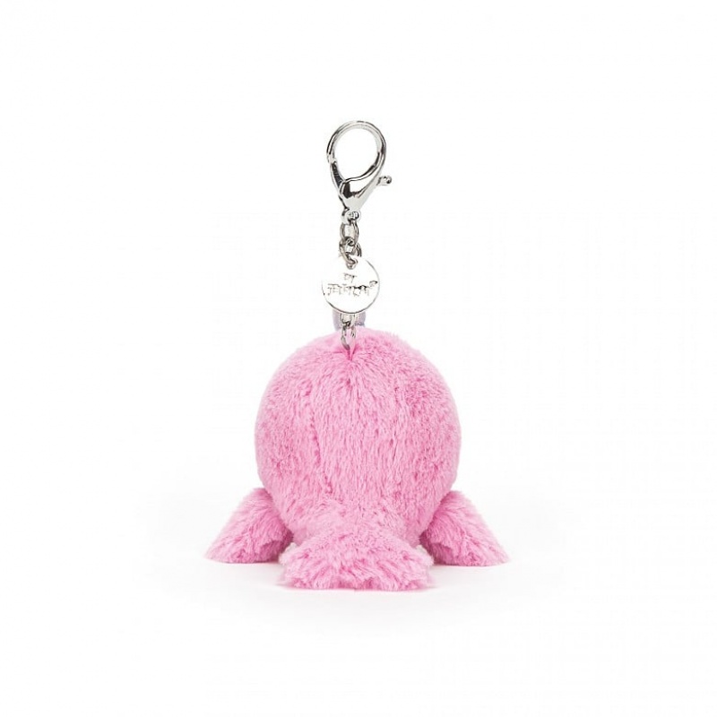 Jellycat Seas The Day Fuchsia Bag Charm 11 CM X 7 CM, Jellycat USA | NM7032859