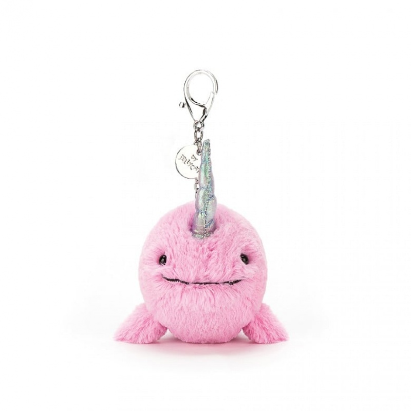 Jellycat Seas The Day Fuchsia Bag Charm 11 CM X 7 CM, Jellycat USA | NM7032859