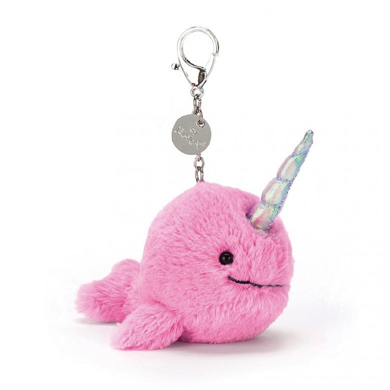 Jellycat Seas The Day Fuchsia Bag Charm 11 CM X 7 CM, Jellycat USA | NM7032859