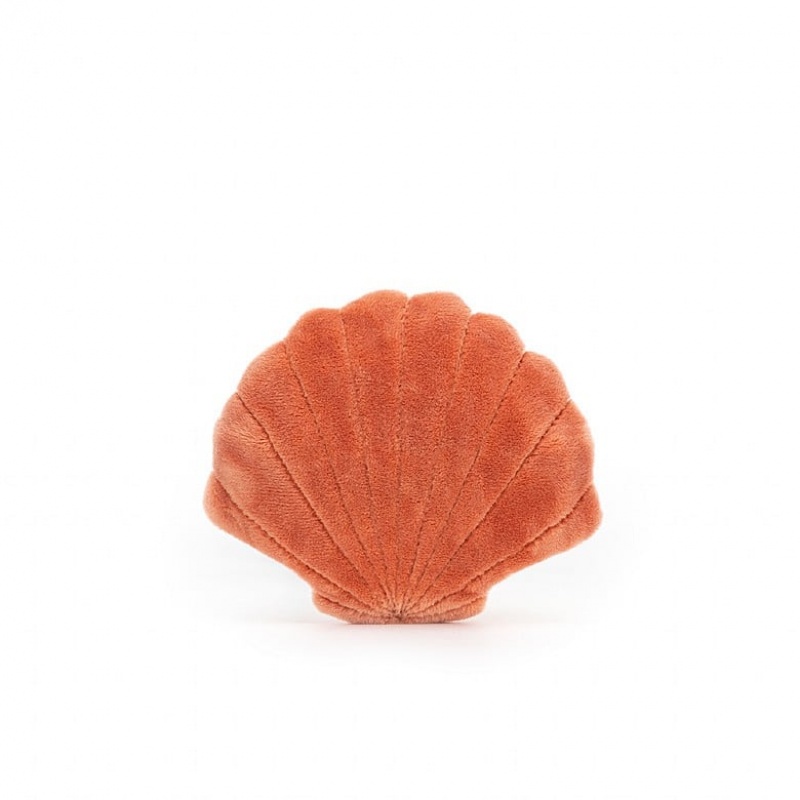 Jellycat Sensational Seafood Scallop 8 CM X 10 CM, Jellycat USA | XO8563247