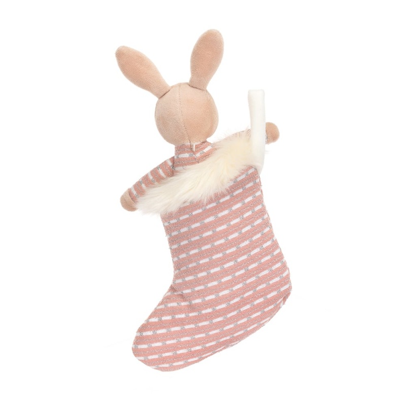 Jellycat Shimmer Stocking Bunny 20 CM X 9 CM, Jellycat USA | YF5673409