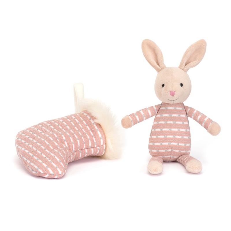 Jellycat Shimmer Stocking Bunny 20 CM X 9 CM, Jellycat USA | YF5673409