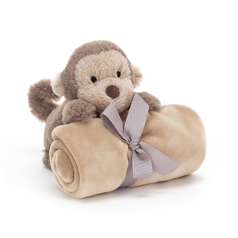 Jellycat Shooshu Monkey Soother 29 CM X 29 CM, Jellycat USA | RZ0156372