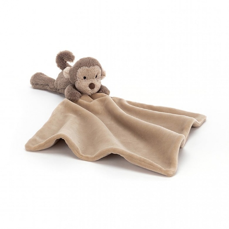 Jellycat Shooshu Monkey Soother 29 CM X 29 CM, Jellycat USA | RZ0156372