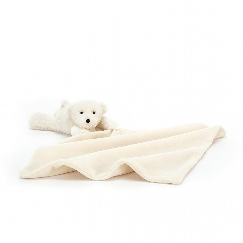 Jellycat Shooshu Perry Polar Bear Soother 34 CM X 34 CM, Jellycat USA | HG9672143