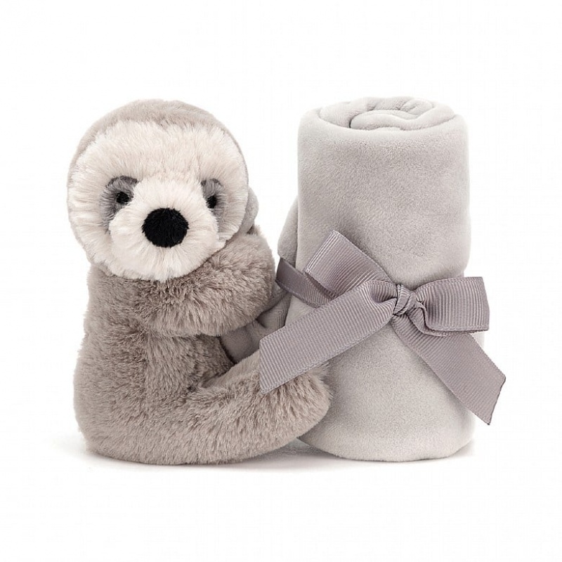 Jellycat Shooshu Sloth Soother 29 CM X 29 CM, Jellycat USA | KC1389652