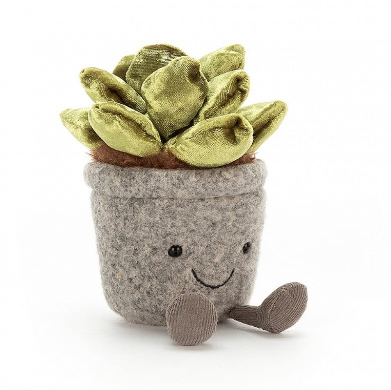 Jellycat Silly Succulent Jade 16 CM X 6 CM, Jellycat USA | EL6273841