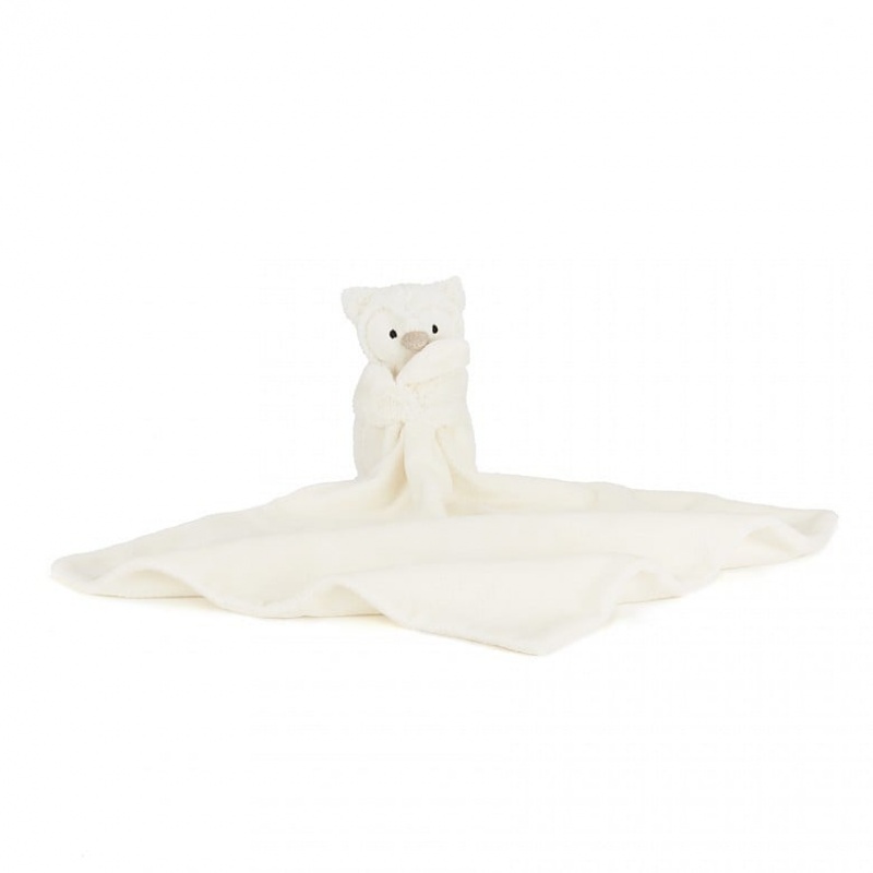 Jellycat Snowy Owl Soother 34 CM X 33 CM, Jellycat USA | ZQ8935421