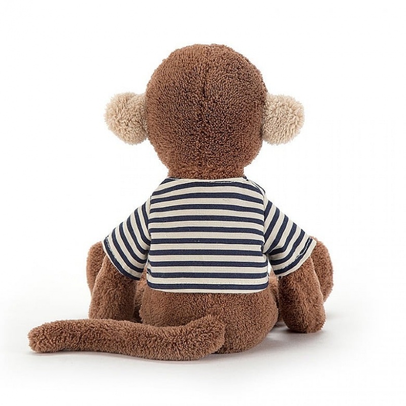 Jellycat Stripey Monkey 25 CM, Jellycat USA | FP4081397