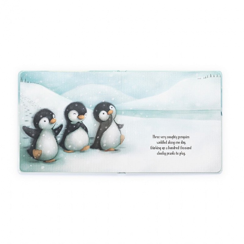 Jellycat The Naughty Penguins Book 21 CM X 21 CM, Jellycat USA | TD2853079