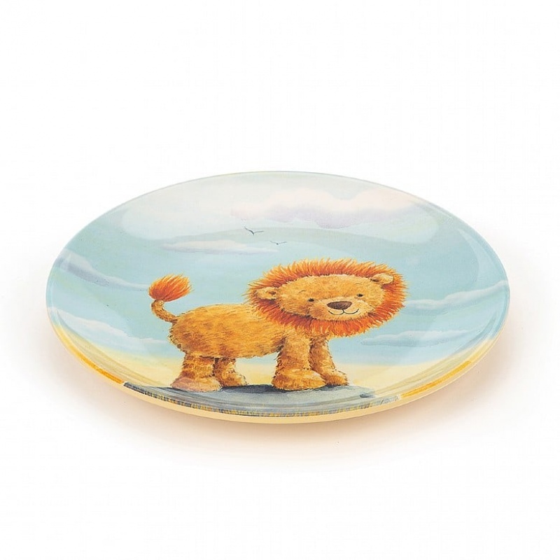 Jellycat The Very Brave Lion Melamine Plate 21 CM X 21 CM, Jellycat USA | YQ4793821