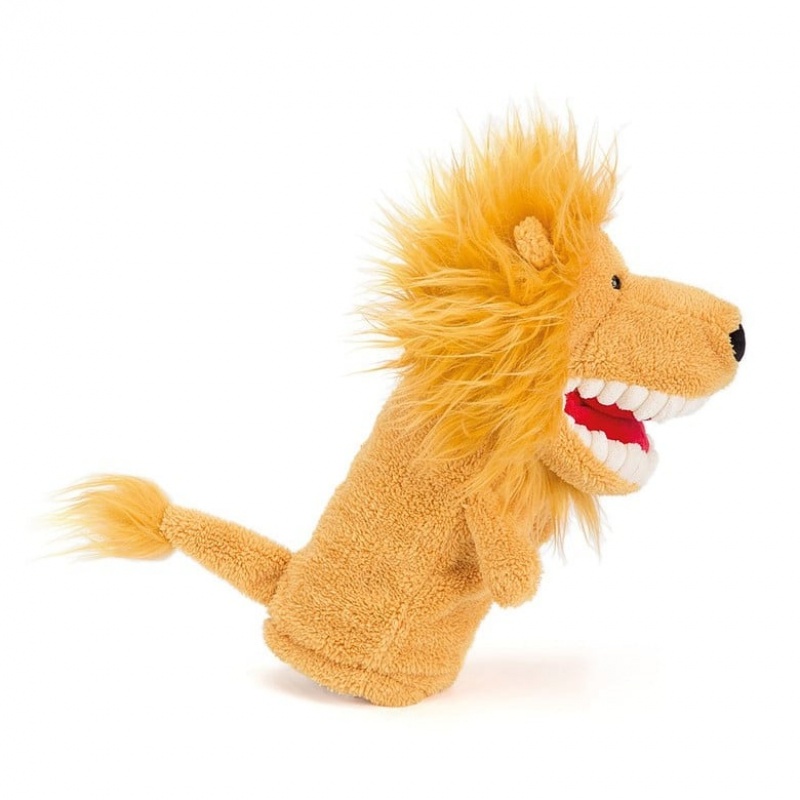 Jellycat Toothy Lion Hand Puppet 28 CM, Jellycat USA | QJ3024586