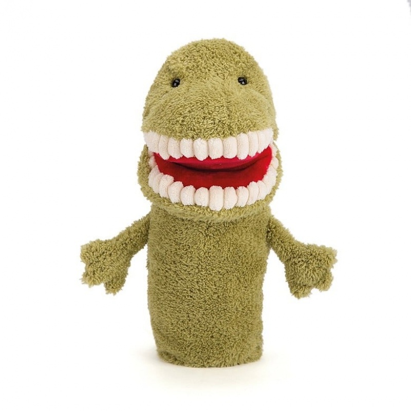 Jellycat Toothy T Rex Hand Puppet 28 CM, Jellycat USA | TF4063752