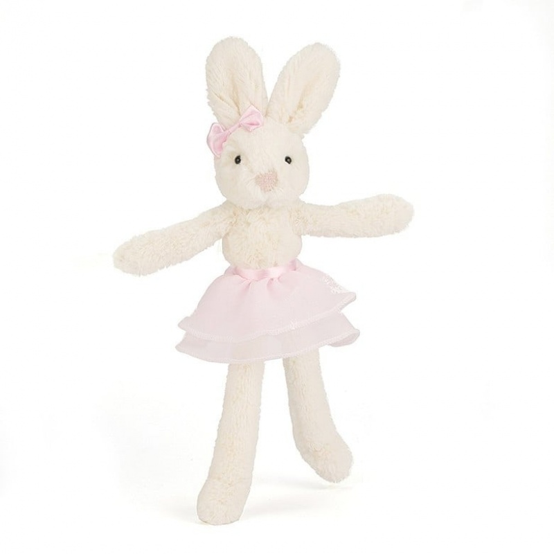 Jellycat Tutu Lulu Cream and Pink Bunny 23 CM, Jellycat USA | MV9518406