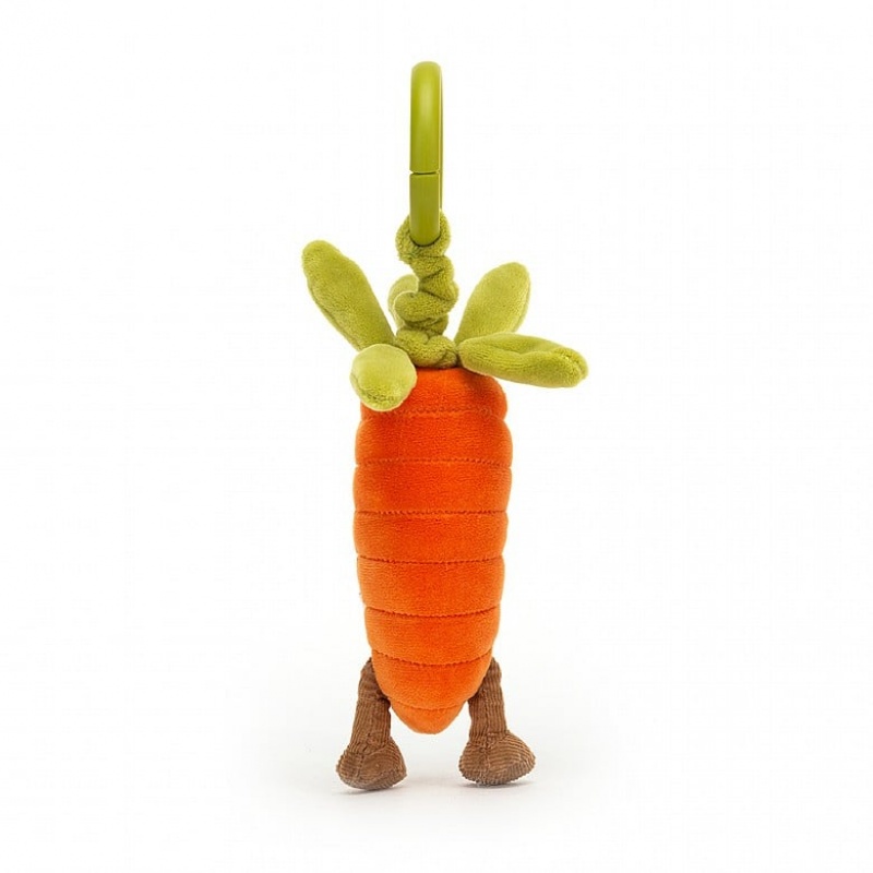 Jellycat Vivacious Vegetable Carrot Jitter 15 CM X 5 CM, Jellycat USA | CK4780695