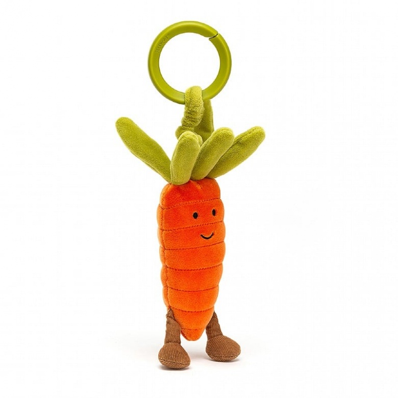 Jellycat Vivacious Vegetable Carrot Jitter 15 CM X 5 CM, Jellycat USA | CK4780695