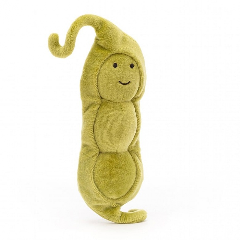 Jellycat Vivacious Vegetable Pea 17 CM X 6 CM, Jellycat USA | YH5120386