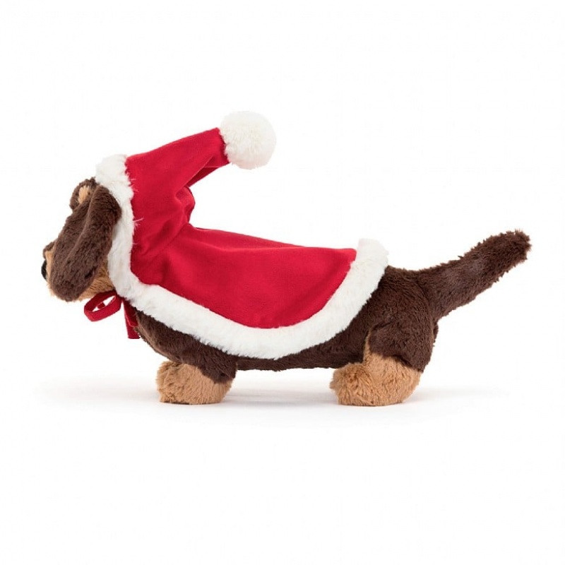 Jellycat Winter Warmer Otto Sausage Dog 15 CM X 7 CM, Jellycat USA | KM1472056