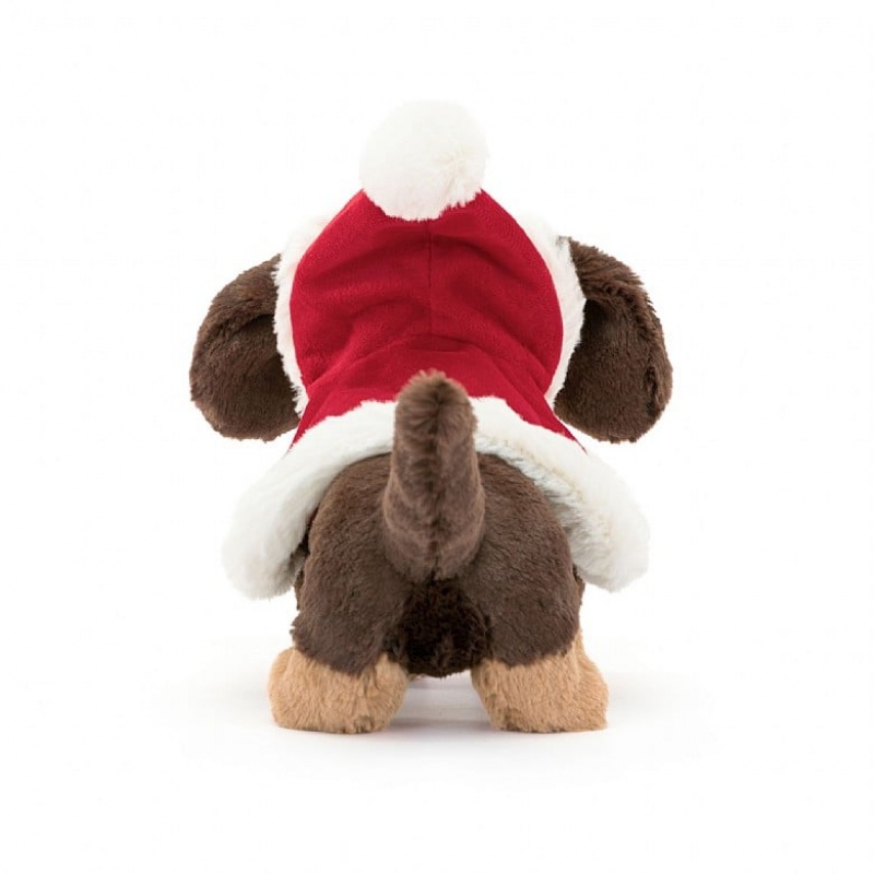 Jellycat Winter Warmer Otto Sausage Dog 15 CM X 7 CM, Jellycat USA | KM1472056