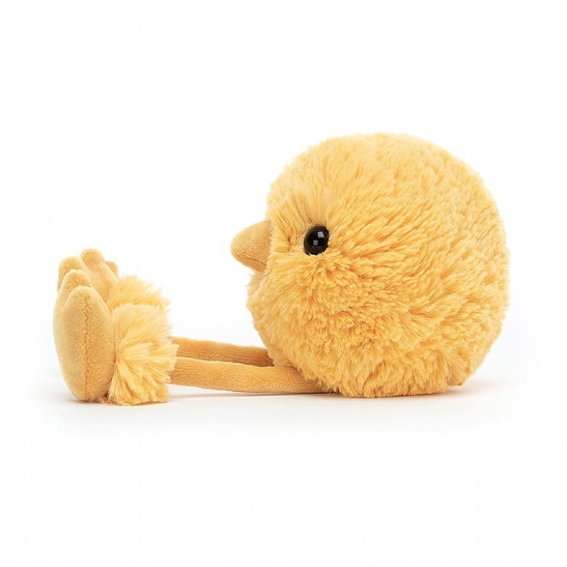 Jellycat Zingy Chick Yellow 17 CM, Jellycat USA | YJ8760239