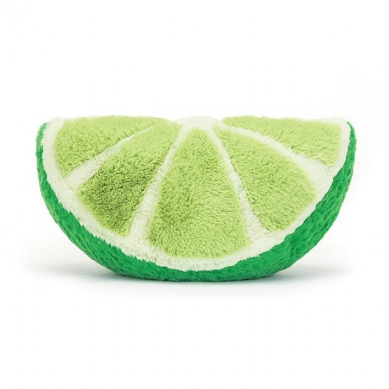 LARGE Jellycat Amuseable Lime 18 CM X 25 CM, Jellycat USA | OD1265934