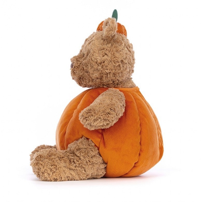 LARGE Jellycat Bartholomew Bear Pumpkin 36 CM X 21 CM, Jellycat USA | BG0749352