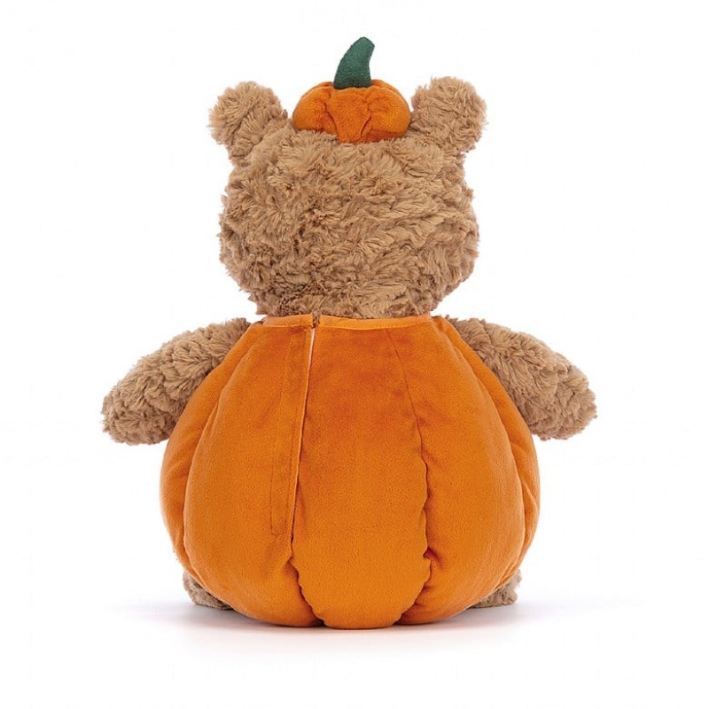 LARGE Jellycat Bartholomew Bear Pumpkin 36 CM X 21 CM, Jellycat USA | BG0749352