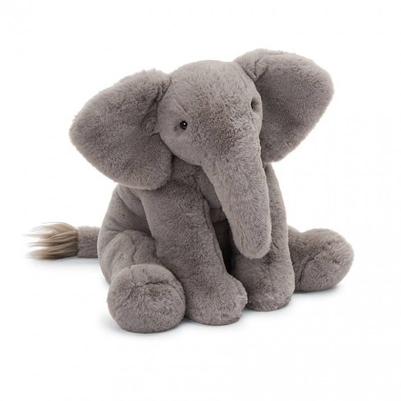 LARGE Jellycat Emile Elephant 36 CM X 34 CM, Jellycat USA | ND9250631