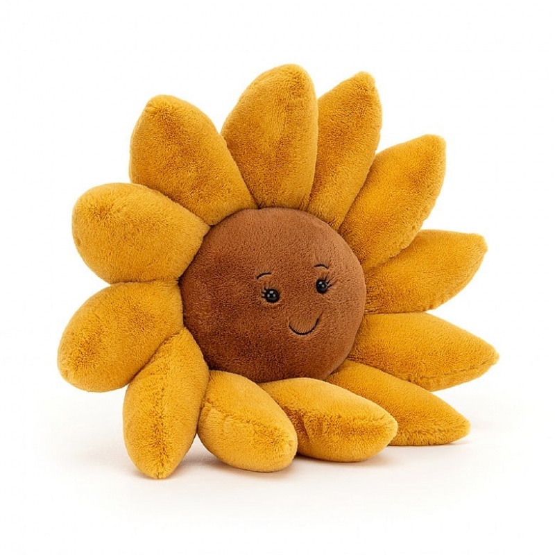 LARGE Jellycat Fleury Sunflower 39 CM X 39 CM, Jellycat USA | CU0984671