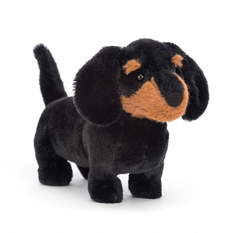 LARGE Jellycat Freddie Sausage Dog 17 CM X 18 CM, Jellycat USA | YN6825973