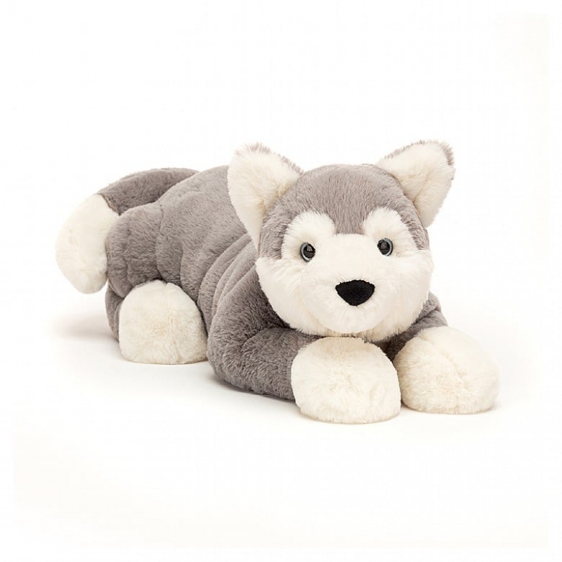 LARGE Jellycat Hudson Husky 14 CM X 46 CM, Jellycat USA | WX2391845