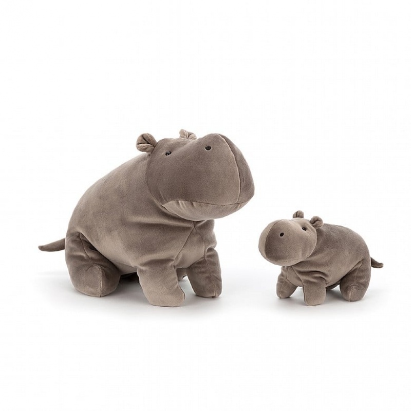 LARGE Jellycat Mellow Mallow Hippo 20 CM X 34 CM, Jellycat USA | FT0958734