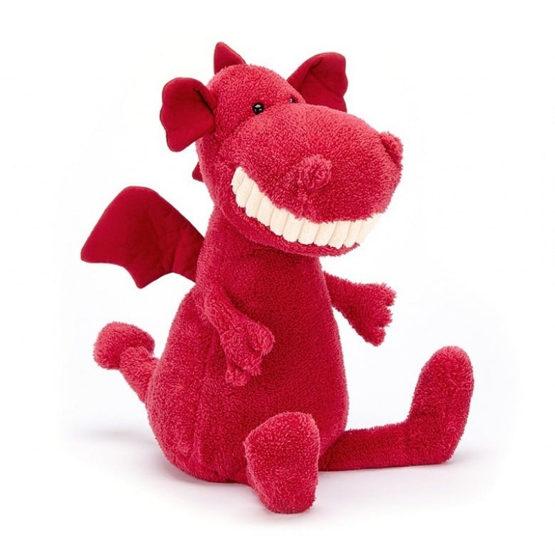 LARGE Jellycat Toothy Dragon 36 CM X 15 CM, Jellycat USA | BS1360894