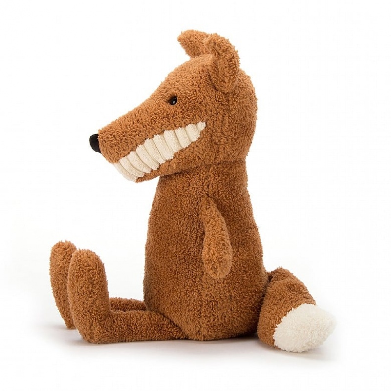 LARGE Jellycat Toothy Fox 36 CM, Jellycat USA | QR8021567