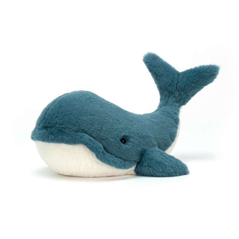 LARGE Jellycat Wally Whale 22 CM X 44 CM, Jellycat USA | BP8641735