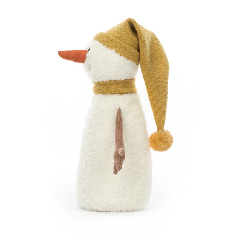 LITTLE Jellycat Lenny Snowman 24 CM X 11 CM, Jellycat USA | ZK5167328