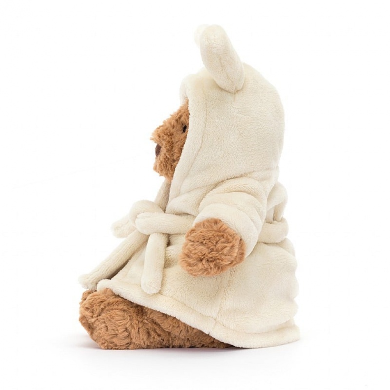 MEDIUM Jellycat Bartholomew Bear Bathrobe 26 CM X 12 CM, Jellycat USA | TC9520463