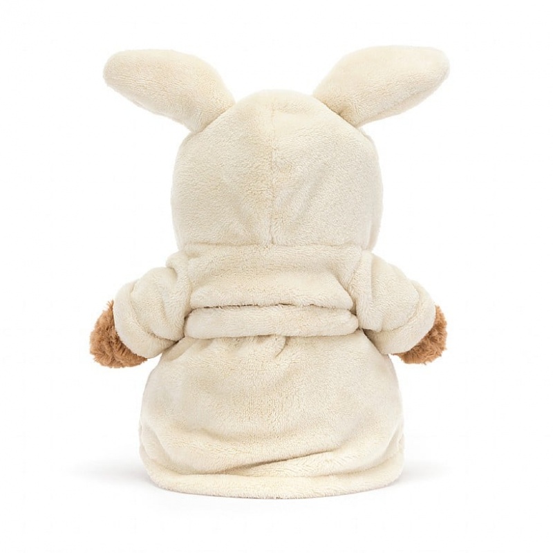 MEDIUM Jellycat Bartholomew Bear Bathrobe 26 CM X 12 CM, Jellycat USA | TC9520463