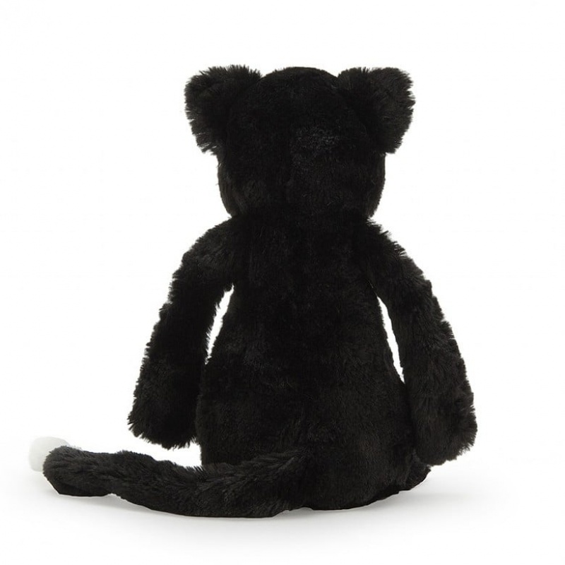 MEDIUM Jellycat Bashful Black and White Kitten 31 CM, Jellycat USA | AC2967013