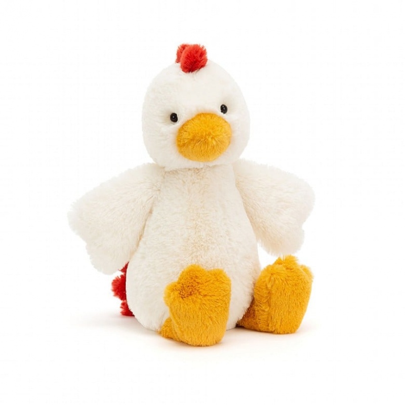 MEDIUM Jellycat Bashful Chicken 31 CM X 12 CM, Jellycat USA | SU7634108