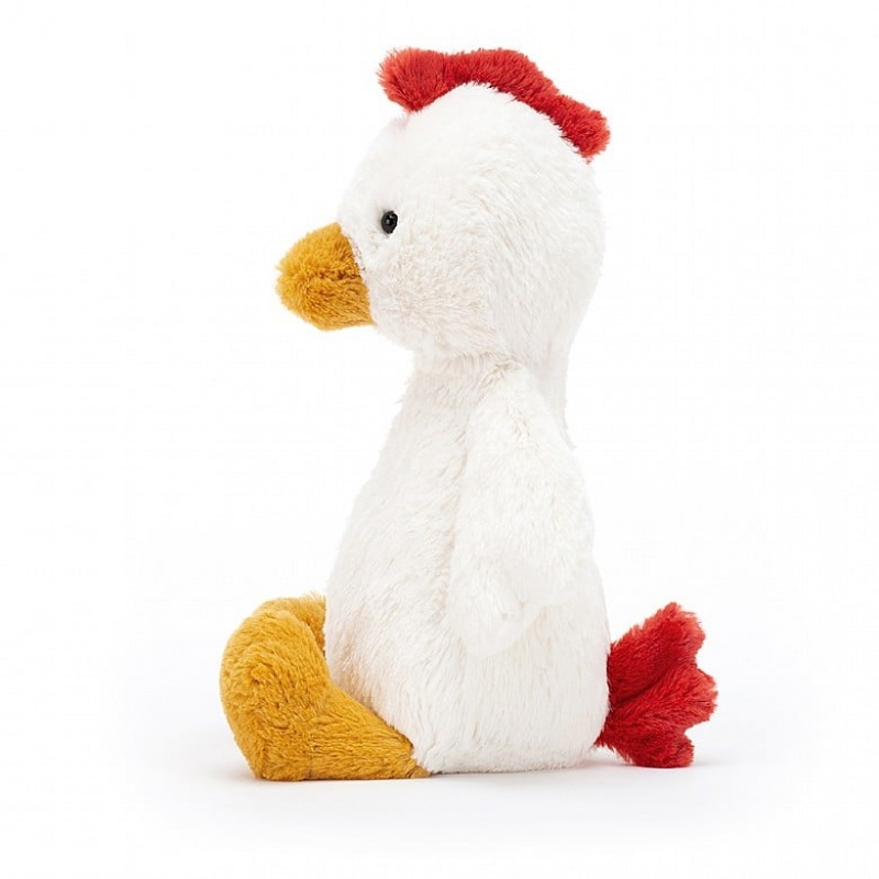 MEDIUM Jellycat Bashful Chicken 31 CM X 12 CM, Jellycat USA | SU7634108