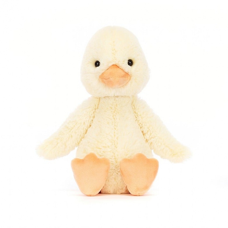 MEDIUM Jellycat Bashful Duckling 31 CM X 12 CM, Jellycat USA | KU3680794