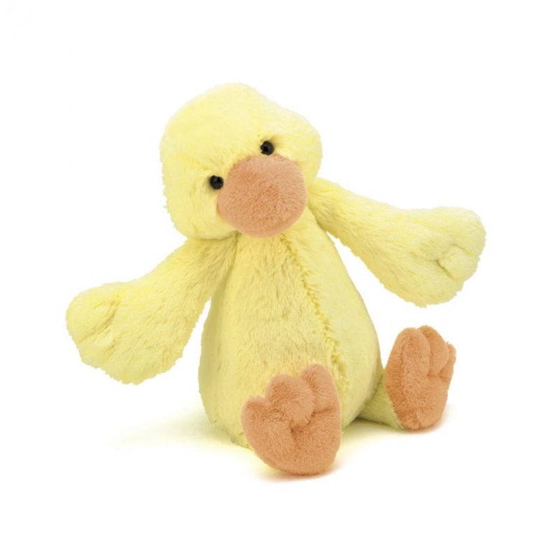 MEDIUM Jellycat Bashful Duckling 31 CM, Jellycat USA | QO4610798