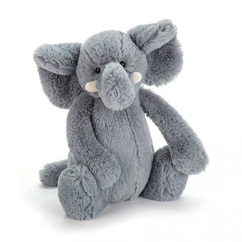 MEDIUM Jellycat Bashful Elephant 31 CM X 13 CM, Jellycat USA | IU7026489