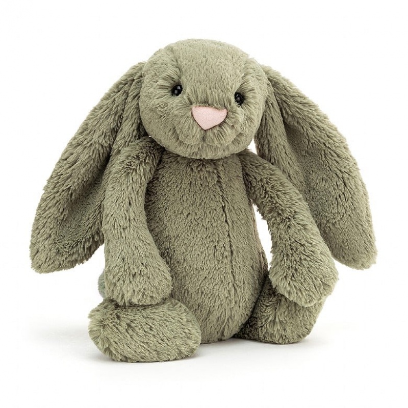 MEDIUM Jellycat Bashful Fern Bunny 31 CM X 12 CM, Jellycat USA | KZ6578392