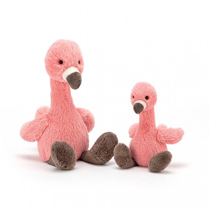 MEDIUM Jellycat Bashful Flamingo 31 CM X 12 CM, Jellycat USA | XH5487036